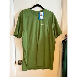 NWT Columbia Sportswear Company Men's XXL Green Bear Graphic T Shirt Cotton